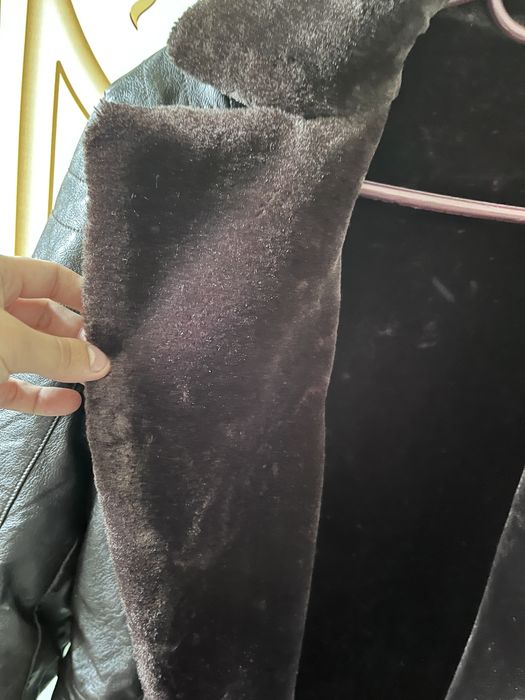 куртка теплая дубленка