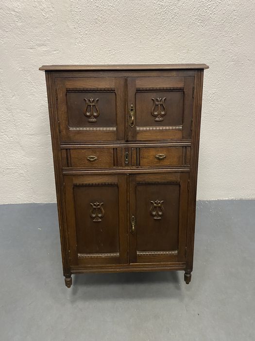 Дъбов шкаф Франция арт деко 1925 1940 масив