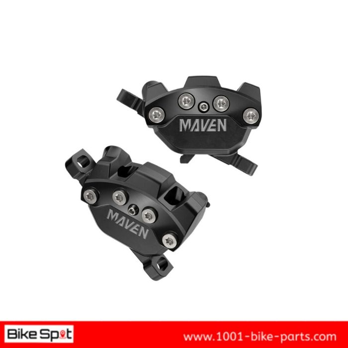 SRAM Maven Stealth Silver 4-Pston Disc Brakeset Black Сет Спирачки