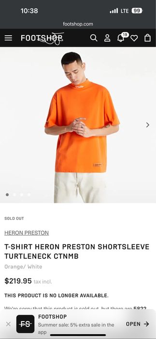 Tricou heron preston