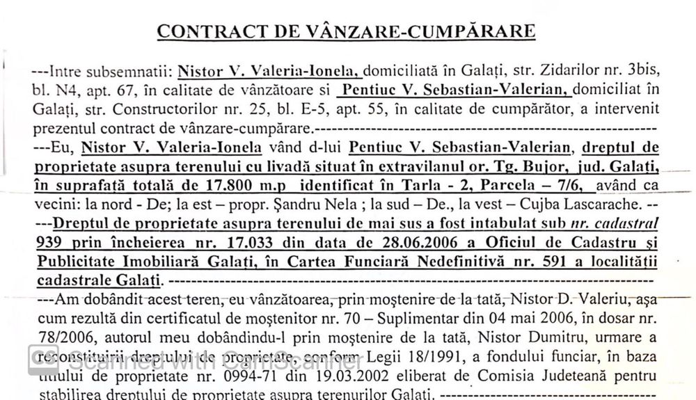 Vand teren agricol 17800m2 Tg Bujor