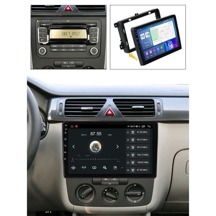 Мултимедия Андроид 10 инч vw golf tiguan touran polo навигация android