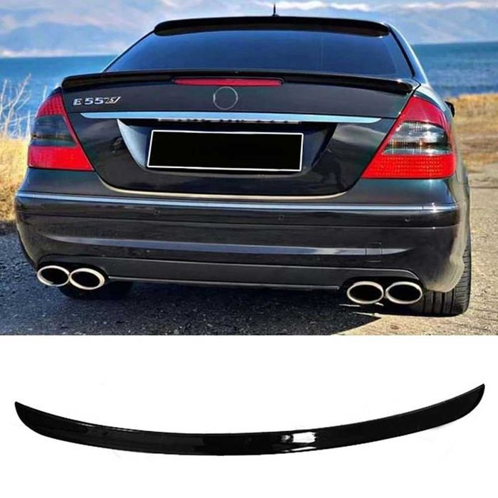 Амг лип спойлер за багажник мерцедес в211 е класа / mercedes w211 amg spoiler e class / добавка
