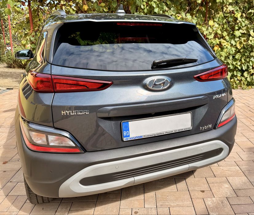 Hyundai Kona Hybrid 1.6 GDi 141 CP, automată DCT, 2021, unic proprietar, service la reprezentanță