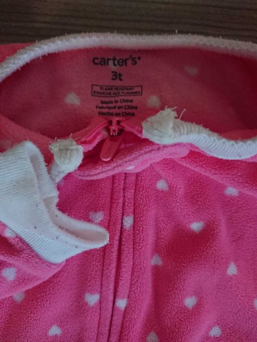 CARTER's спално гащеризонче топло 3T todler