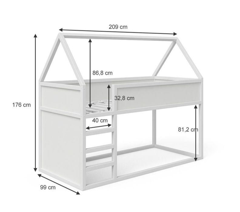Детско легло монтесори тип къщичка