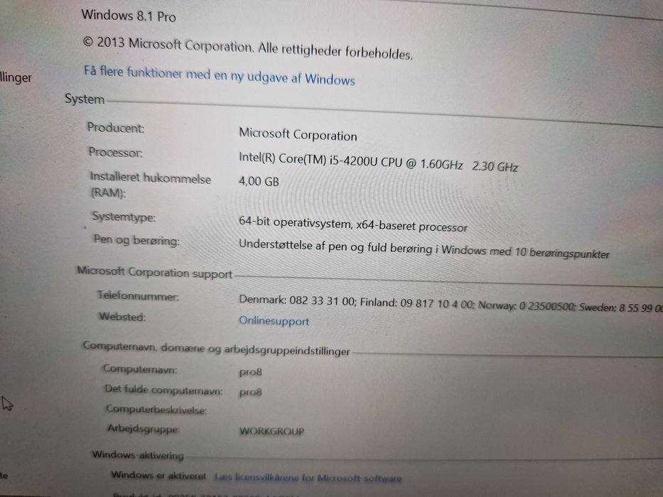 Tableta microsoft i5 128 giga