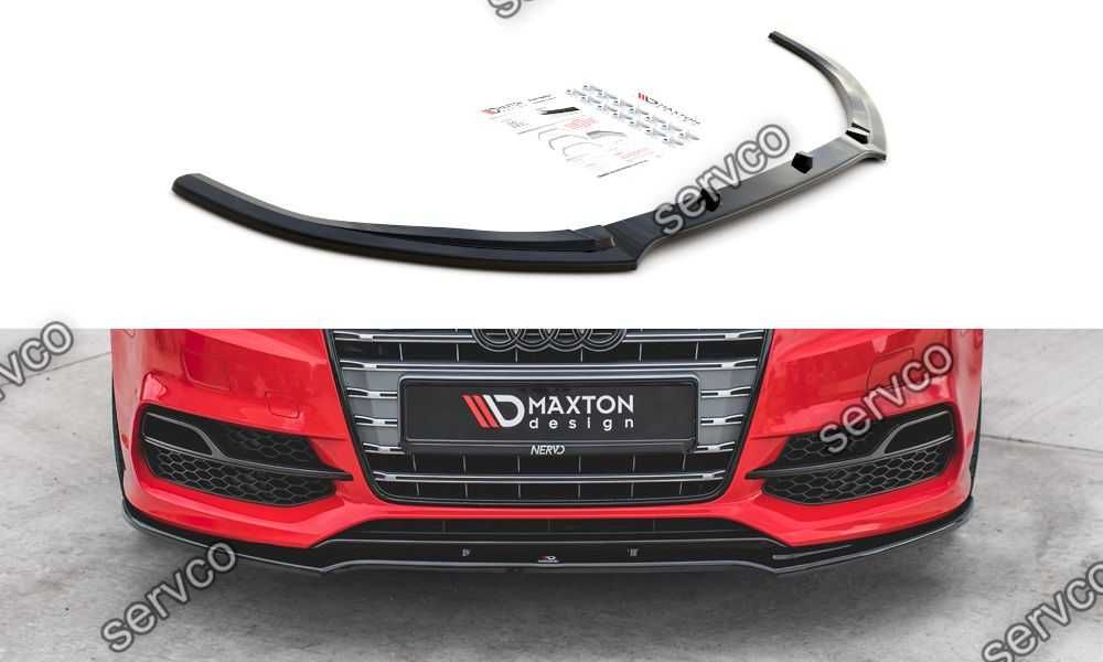 Prelungire splitter bara fata Audi S3 A3 S-Line 8V 2013-2016 v14 - Maxton Design