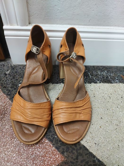 Дамски сандали, естествена кожа, 39 номер