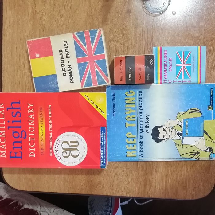 Dictionar englez-roman macmillan / grammar notite gramatica carte ex.