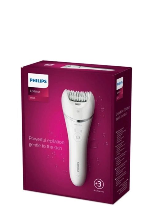 Эпилятор philips BRE700 series 8000,беспроводной  ,для  женщин