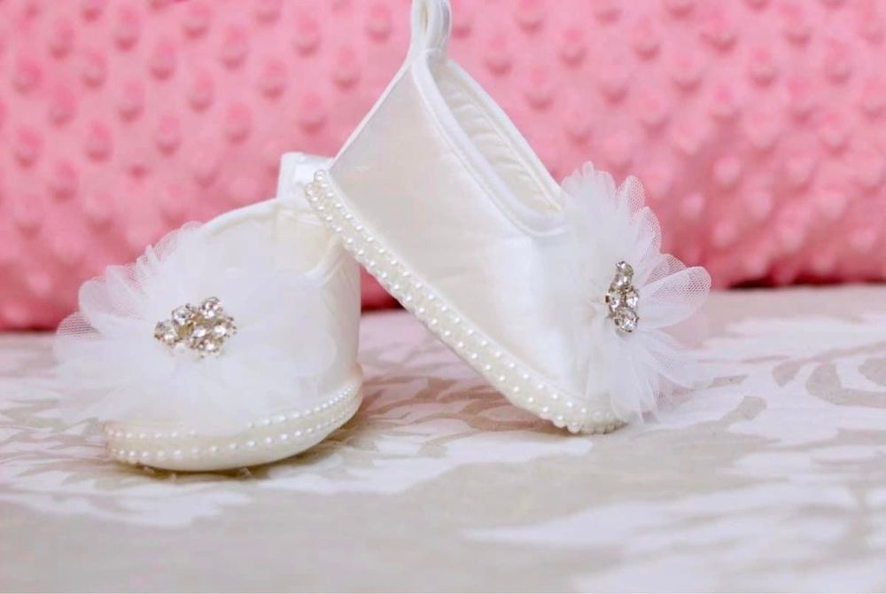 Set rochie fetita pentru botez 3-6 luni