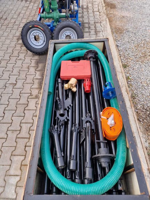 Masina de foraj Diesel 28cp NOUA 100m prajina 5 sape sol / piatra