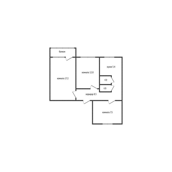 Продажа 3-комнатной квартиры КЖБИ