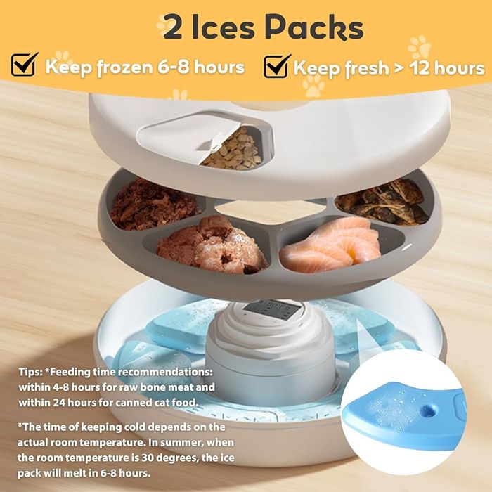 Hrănitor automat pentru pisici Auveach, hrană umedă