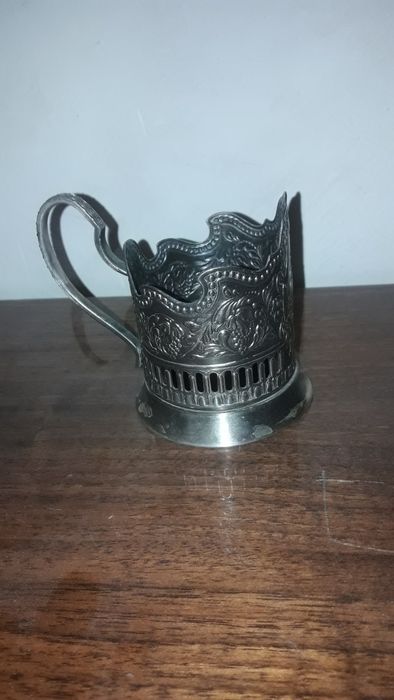 Подстаканник мельхиоровый Космос