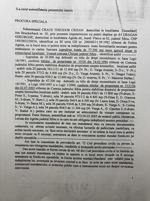 teren / uri Agnita /Veseud 77000 mp + Medias/Mosna 14000 mp extravilan arabil jud sibiu