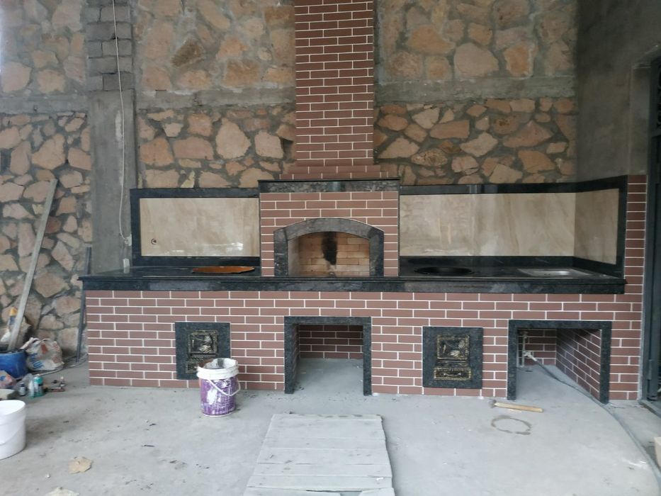 Очаг. Камин. летняя кухня.