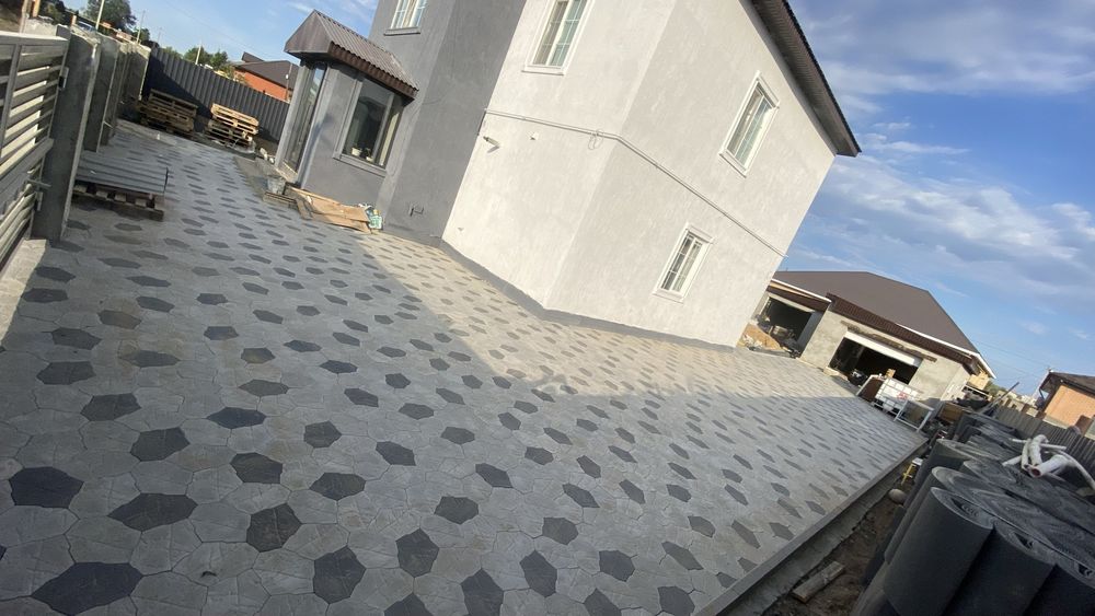 Брусчатка укладка