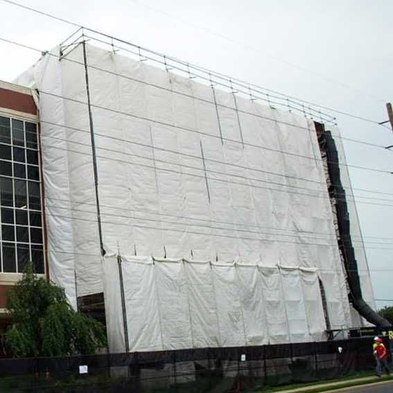 Платнище покривало брезент за предпазване, различни размери, с халки