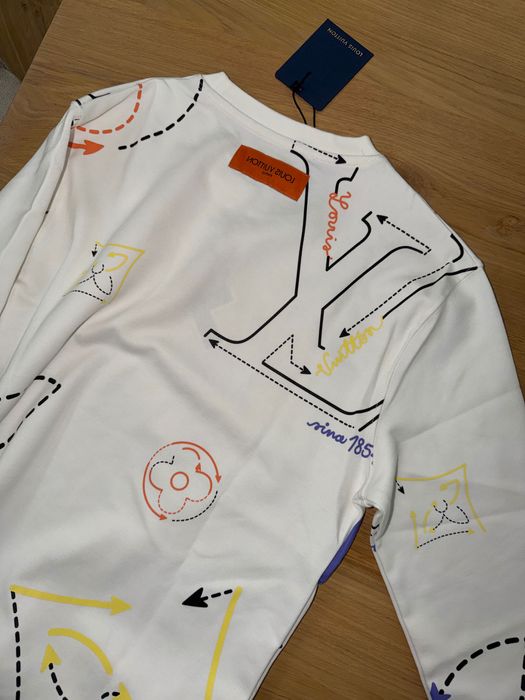 Louis Vuitton бяла блуза