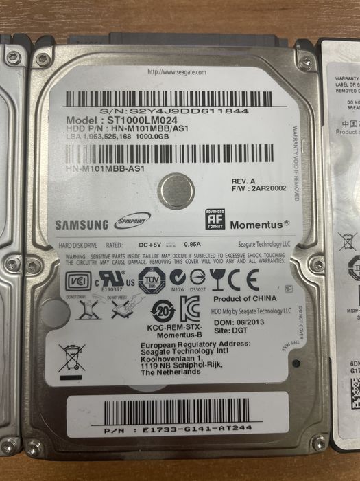 Жесткие диски для ноутбука