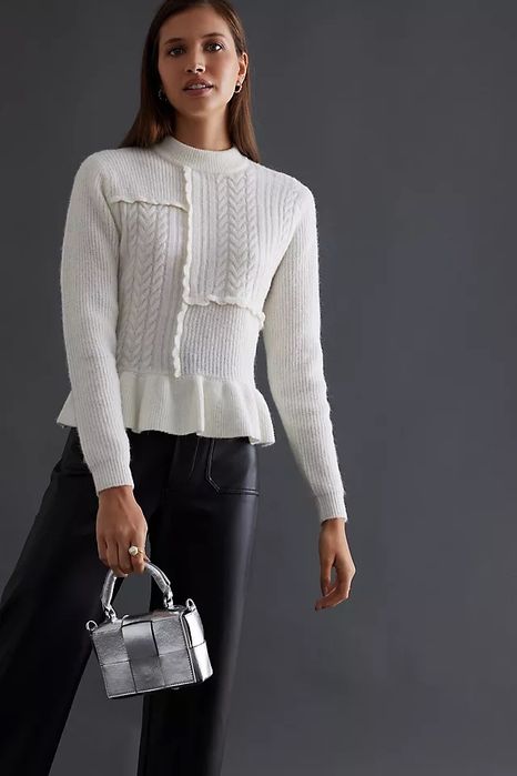 Selected Femme пуловер с пеплум