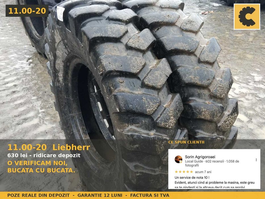 Cauciucuri 11.00-20 Liebherr Anvelope Camion Remorca Basculanta SH