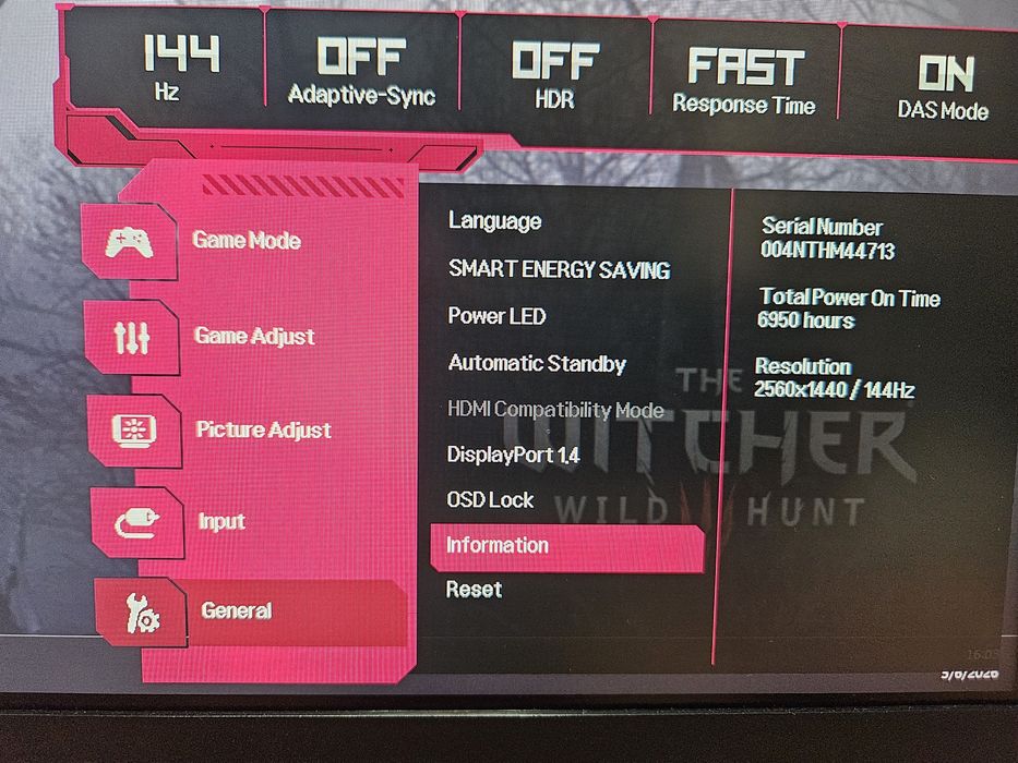 LG 27GL850 2560x1440 144hz Nano IPS монитор
