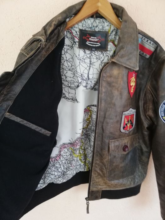 Geaca piele bărbati Aviator Aviatrix XL