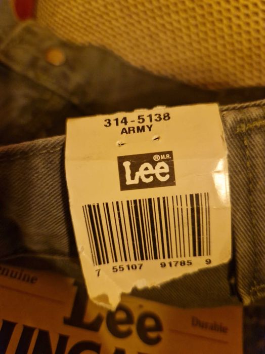Нови Дънки Lee широк стил цвят Army