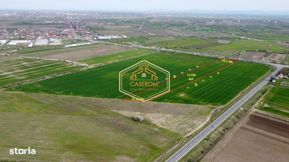 Teren 12.100 mp pe Lucian Blaga (E 81) | Pretabil pentru Hala, Depozit