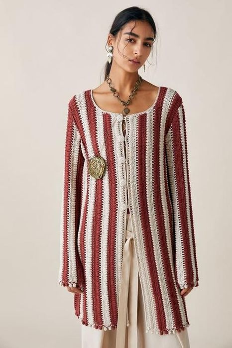 Cardigan croșetat Zara Studio