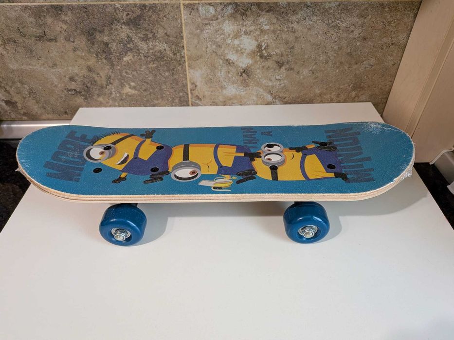 NOU Mini Skateboard JoyToy Minions, lemn, 43x12x8cm