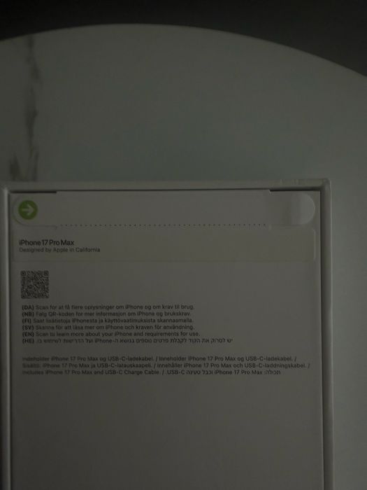 Iphone 17 Pro Max 256 gb