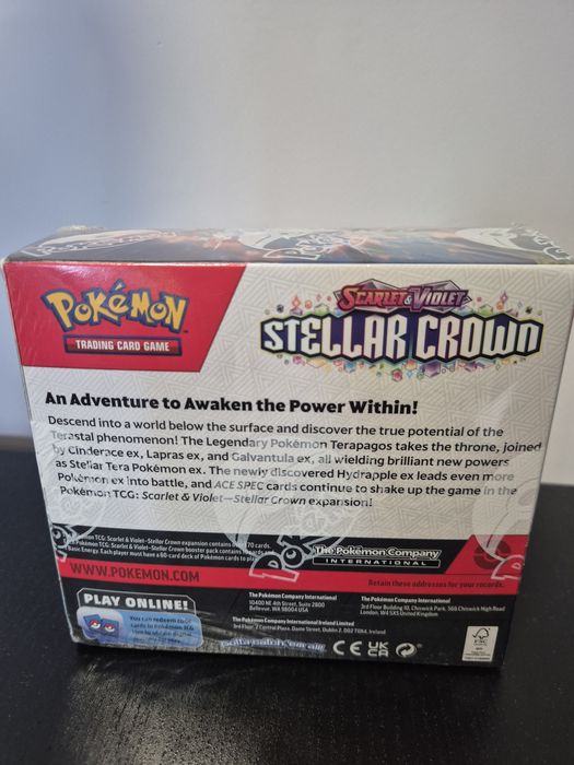 Pokemon Stellar Crown Booster Box Original (36 pachete)