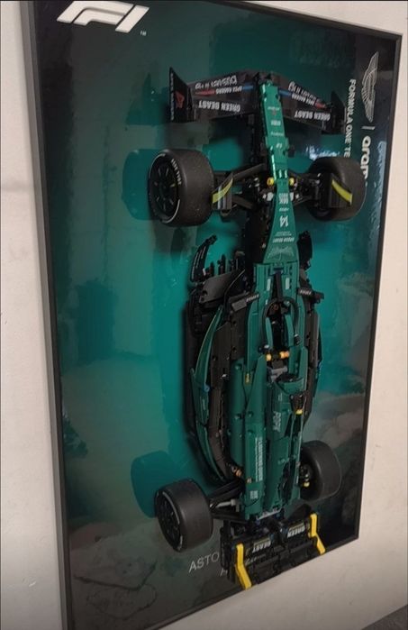 Лего картина Формула 1 Aston Martin, рамка Lego,