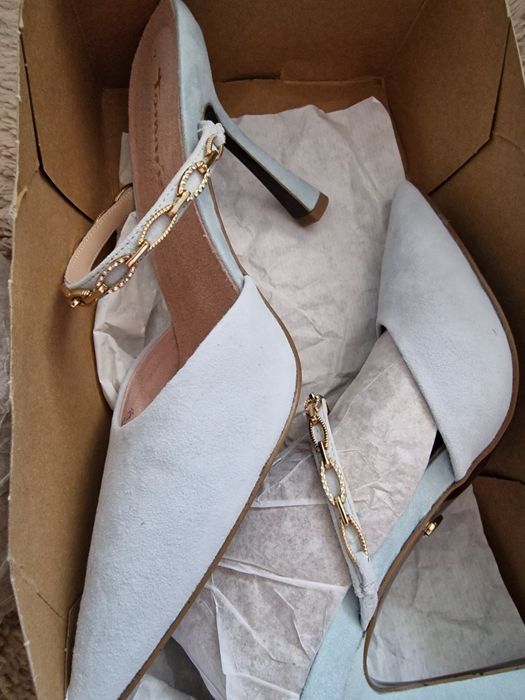 Mules Tamaris cu toc