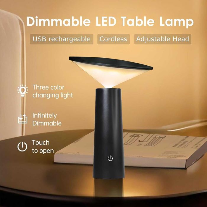 Безжична LED настолна лампа ACMHNC с тъч контрол,презареждаща се с USB