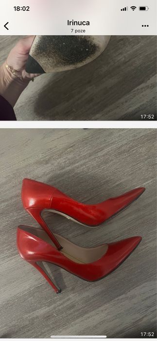 Pantofi din piele lacuita ! Superbi! Purtati foarte putin!