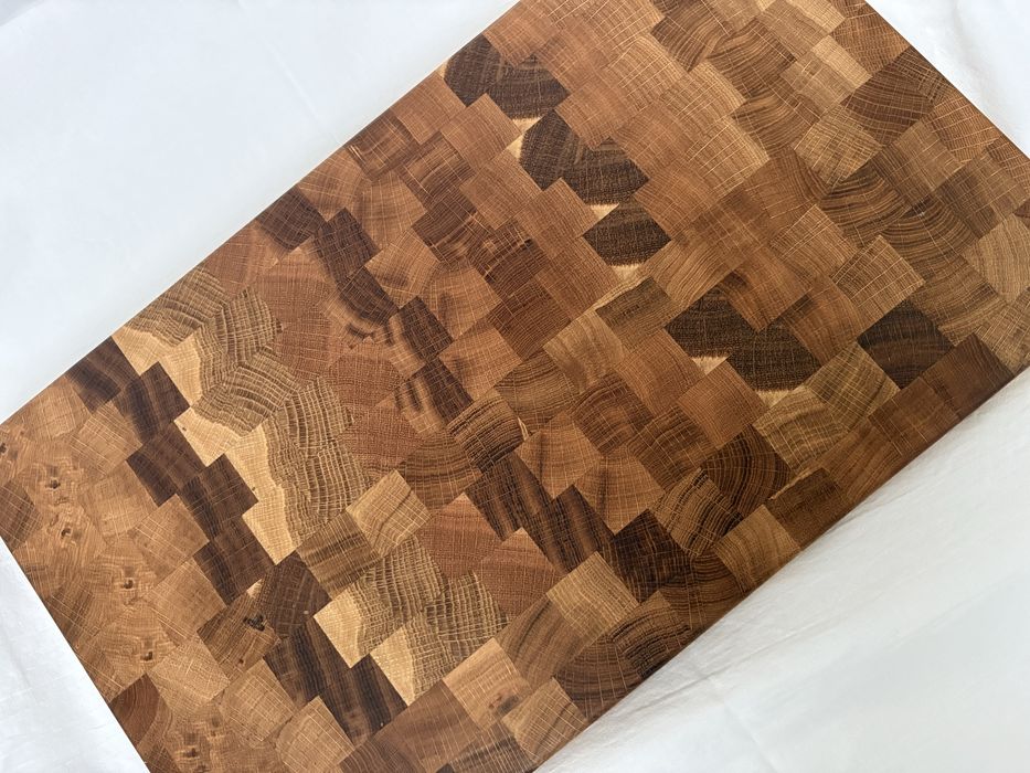 Луксозна енд грейн дъска за рязане, ръчна изработка
