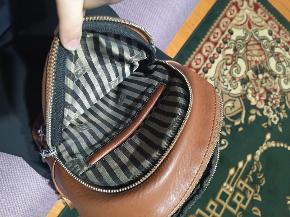 Стильный коричневый рюкзак (мини)