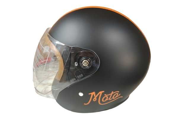 Каска за мотор/Скутер каска Червена/Оранжева