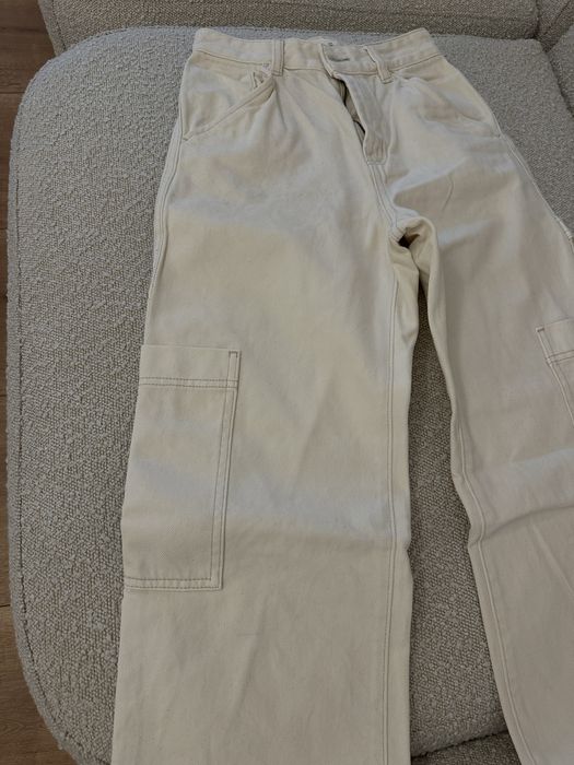 Jeans wide leg tip cargo H&M