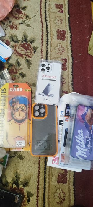 Чехлы на 13про и стекло