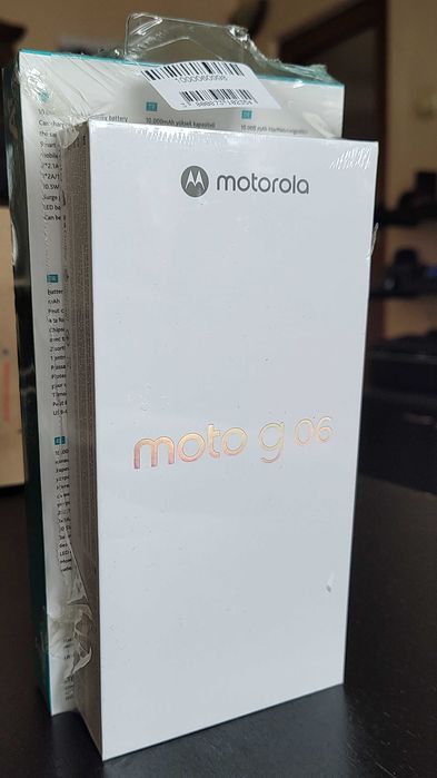 Чисто нов с 2г. Гаранция - Motorola moto G 06 - запечатан + Powerbank