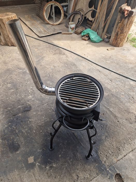 Печка для казана + решётка гриль