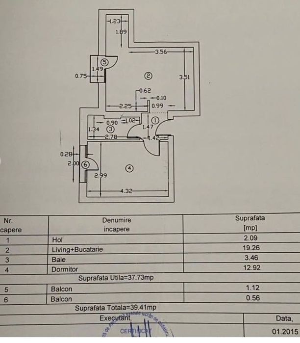 PROPRIETAR - Apartament 2 camere Studio - Cosmopolis