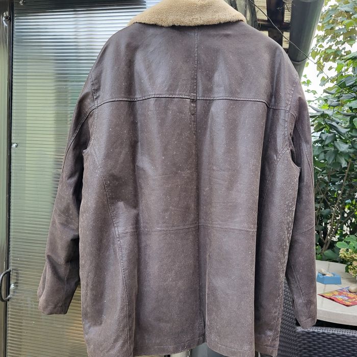 Greaca de blana, piele naturala, bărbați mărime XXL