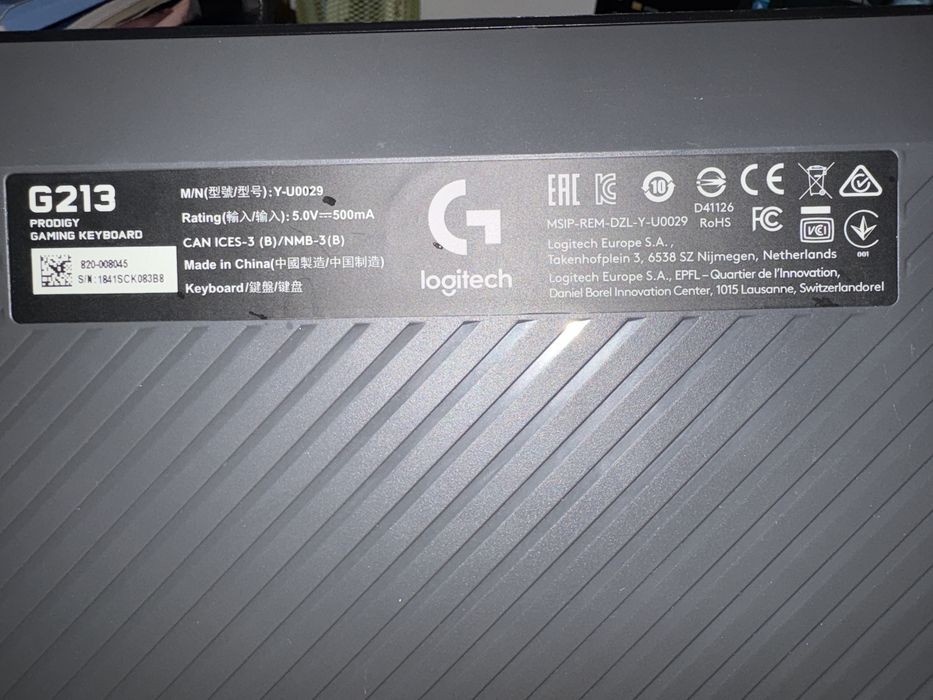 Tastatura gaming Logitech Prodigy G213 RGB